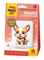 Рукодельное мыло с картинкой "Корги" (Т-Ц)