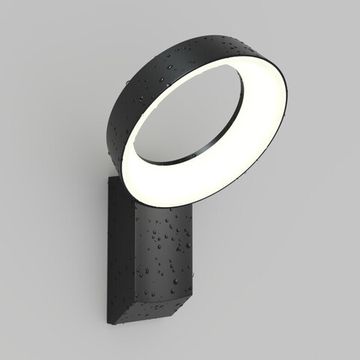 Настенный светодиодный уличный светильник LED 12W 3000К IP65 DK9712-BK чёрный Sanvik Denkirs