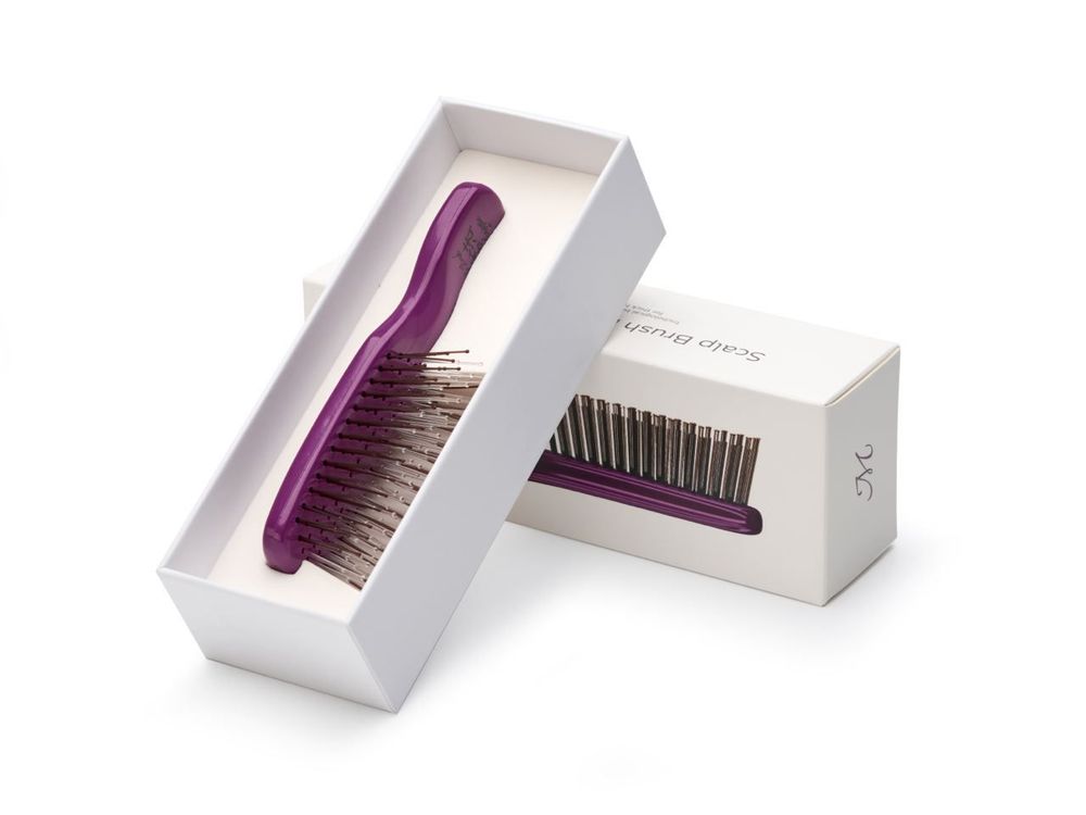 Расческа Majestic Scalp Brush фиолетовый жемчуг (дорожная версия)
