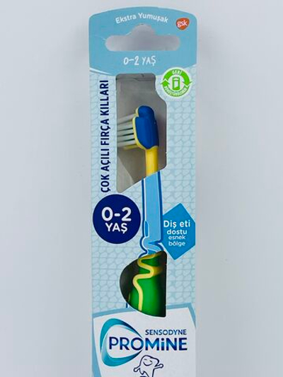 Sensodyne Зубная щетка зеленая Promine Extra Soft для малышей от 0 до 2 лет (Германия)