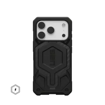 UAG Monarch Pro with MagSafe Series Case for Apple iPhone 17 Pro Carbon Fiber (Чёрный)