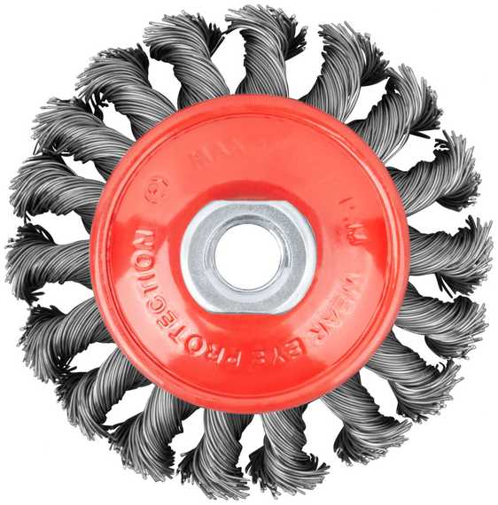 Корщетка-колесо для УШМ, 100 мм, М14 FIT IT 39114