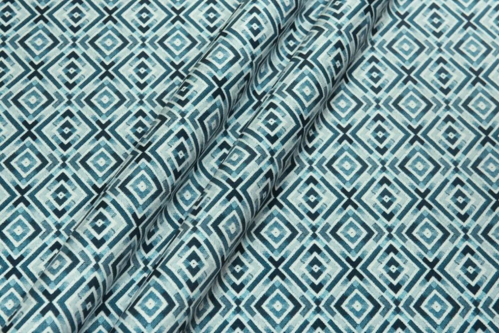 Велюр Clever romb navy (Клевер ромб нави)