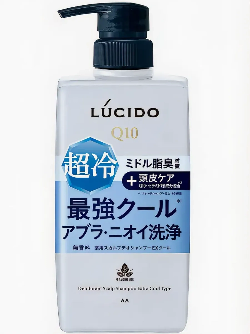 Мужской шампунь "Lucido Deodorant Shampoo" для глубокой очистки кожи головы и удаления неприятного запаха с антибактериальным и охлаждающим эффектом и флавоноидами (для мужчин после 40 лет) 450 мл