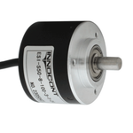 Инкрементальный энкодер INNOCONT ESI-S40-8-2000-6-L-5 D=40мм, выступающий вал 8мм, 2000 имп/об, 5VDC, выход TTL, IP54, -20…+80°C, радиальный кабель 2м