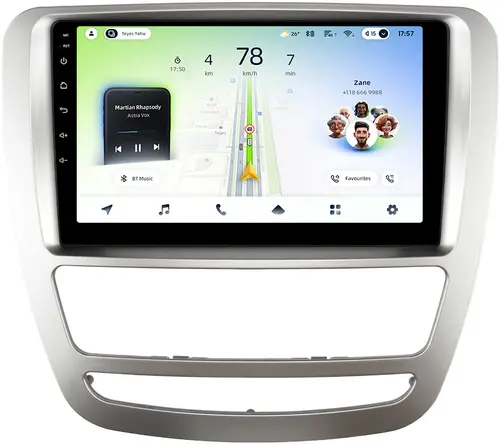 Магнитола для Sollers ST6 (ШГУ монохром), JAC T6 - Teyes CC4L-DTS монитор 9" IPS, Android 14, Быстрая, Snapdragon 662, CarPlay, 4G SIM-слот