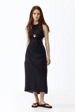 Платье макси с открытой спиной - H&M