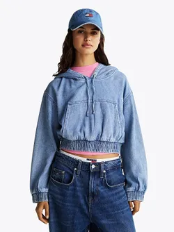 Толстовка женская TOMMY JEANS TJW DENIM CROPPED HO