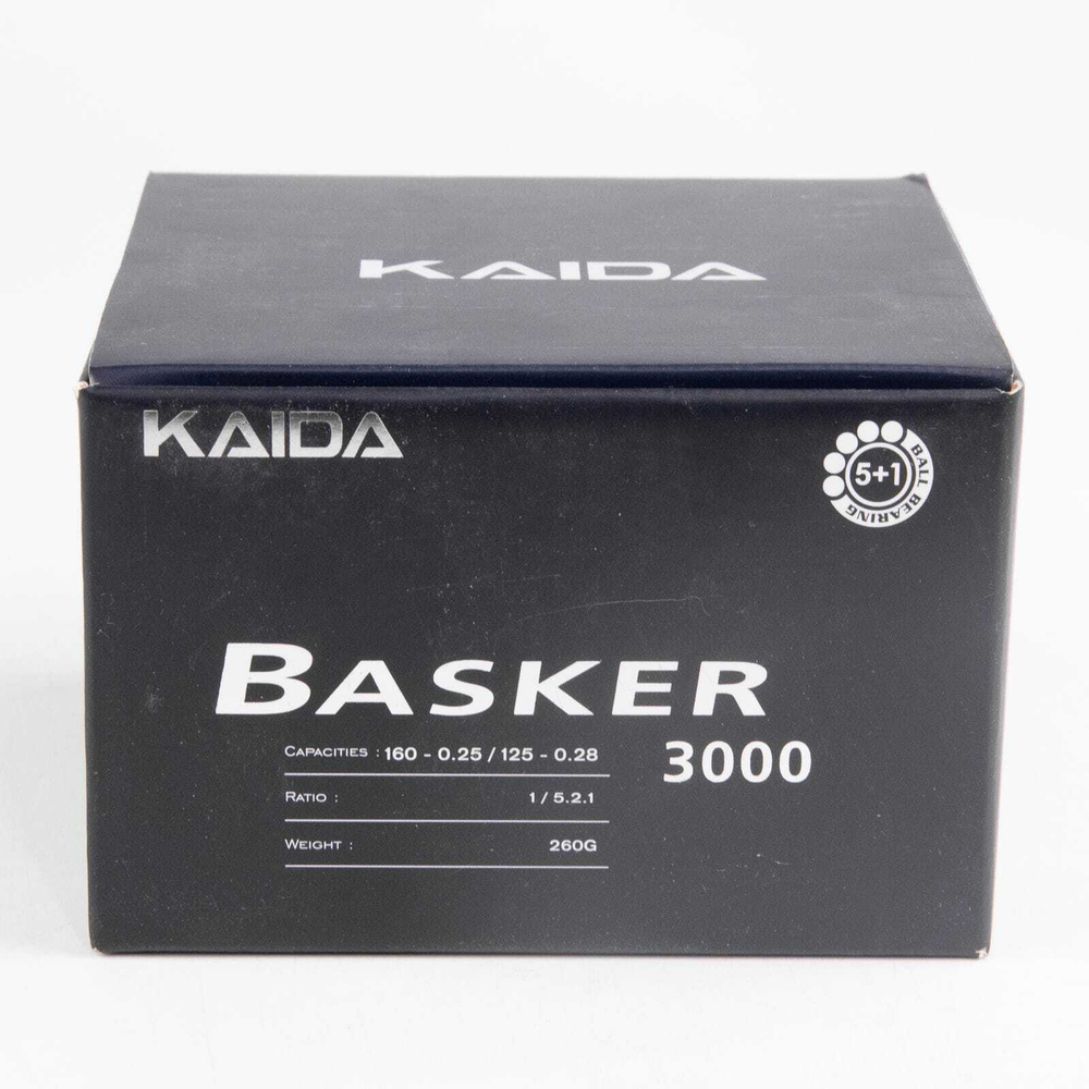 Безынерционная катушка фидерная 3000 Kaida Basker (5+1BB, мет.шпуля)
