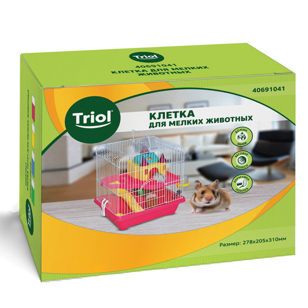 Клетка Triol 1601Z для птиц, цинк 345х260х440