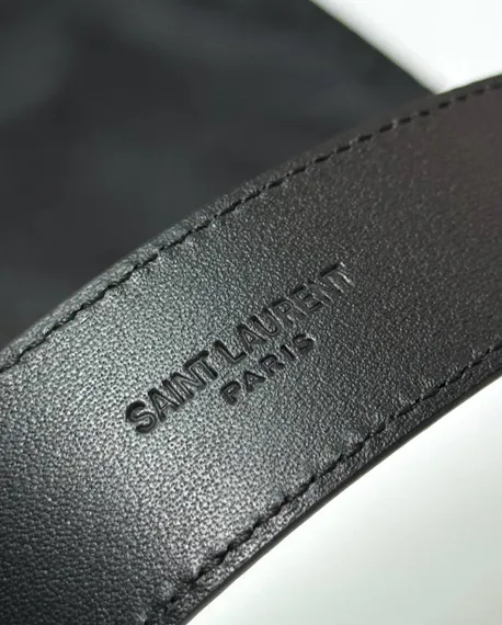 Ремень SAINT LAURENT с пряжкой CASSANDRE