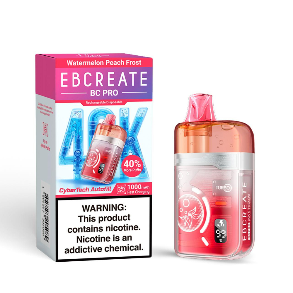 ELF BAR BC PRO 40000 - Watermelon Peach Frost (5% nic)