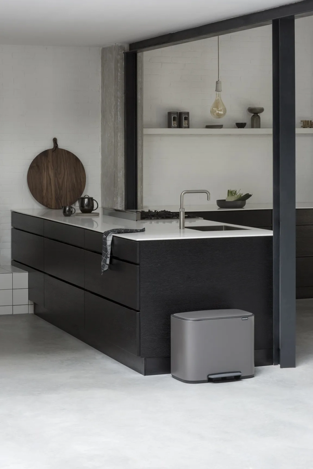 Brabantia Контейнер для мусора Bo 3х11л с сегрегацией, платина 121067