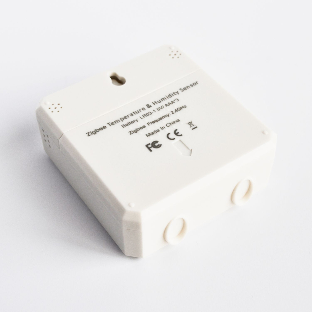 Умный Zigbee датчик температуры и влажности Tuya с дисплеем, Smart (Белый/черный)