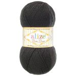Пряжа Alize (Ализе) Baby Best / уп.5 мот. по 100 г, 240м, 060 черный A