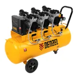 Компрессор безмасляный, малошумный  DLS 2250/100, 2250 Вт, 3x750, 100 л, 410 л/мин блок управления/ Denzel — фото 3