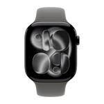 Умные часы Apple Watch Series 11 GPS, 46mm, Jet Black Aluminium Case with Stone Gray Sport Band, S/M