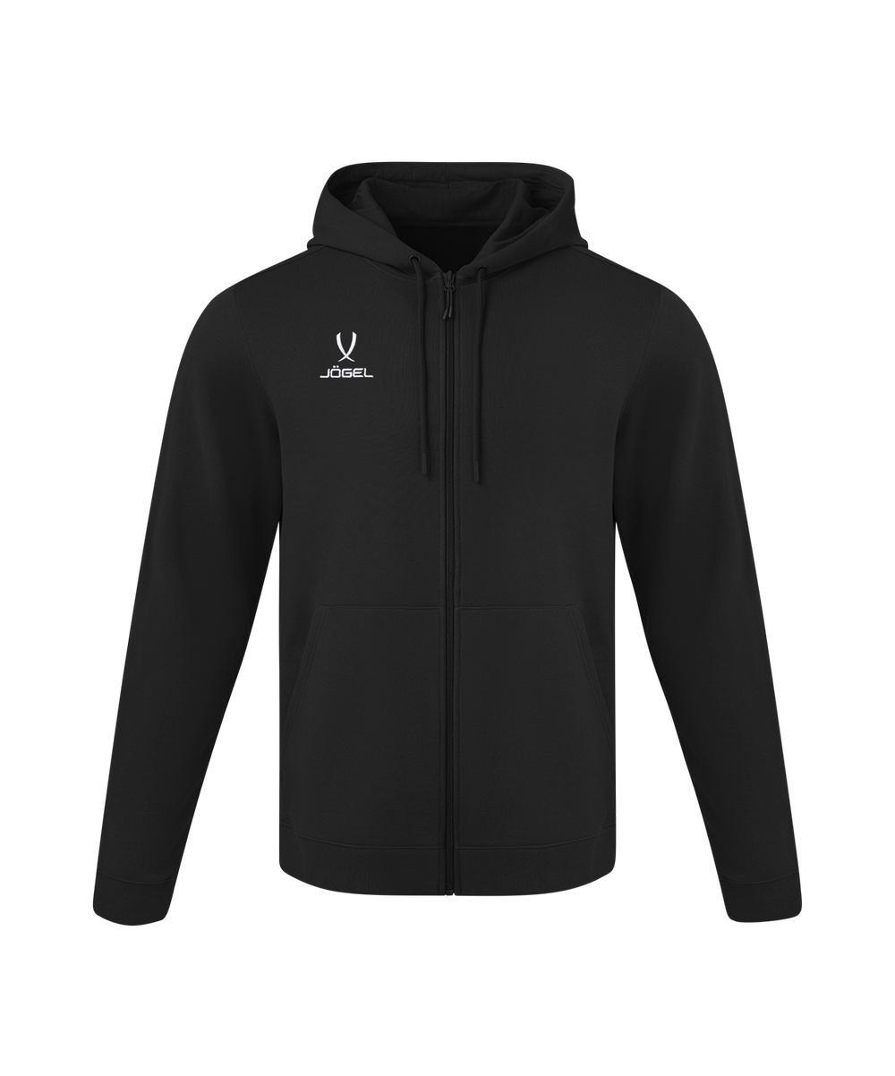 Флисовое худи на молнии ESSENTIAL Cotton Fleece FZ Hoodie, черный