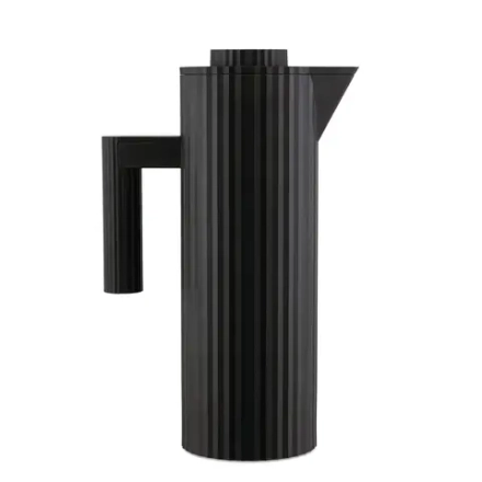Alessi Термокувшин Plisse 1л черный MDL12 B