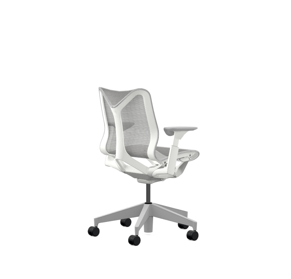 Кресло Herman Miller Cosm, низкая спинка, цвет Mineral, регулируемые подлокотники