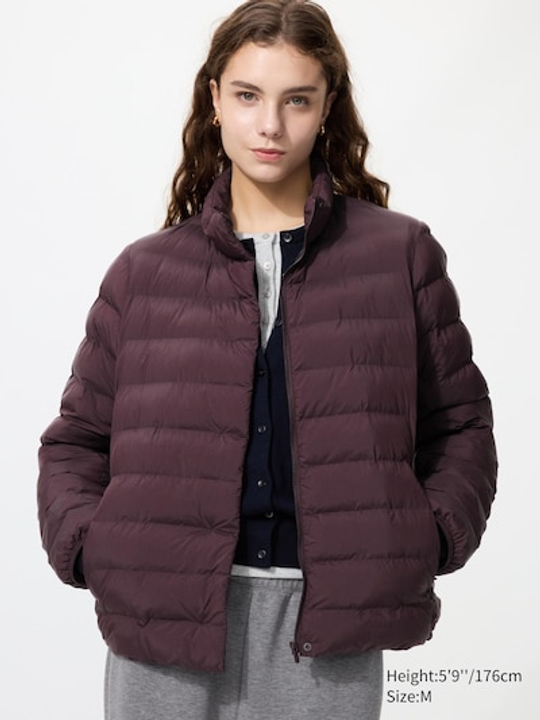 UNIQLO Куртка PUFFERTECH, бордовый