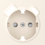 Накладка для розетки Schuko с зарядным устройством USB A+C, со шторками 16A 250В, матовый кремовый, серия A07