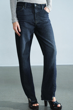 ДЖИНСЫ ZW COLLECTION THE SPLIT SEAM STRAIGHT С НИЗКОЙ ПОСАДКОЙ — ZARA