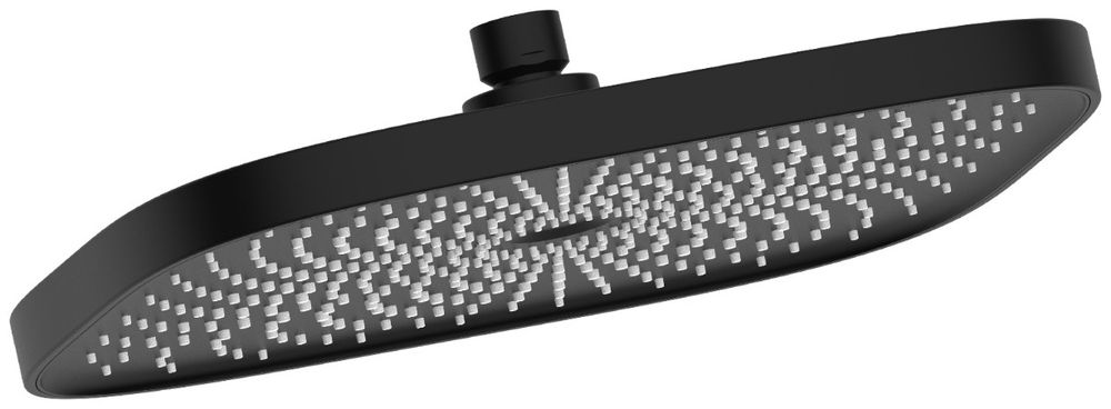 Душевая лейка 260*260*60mm Bravat, матовый черный (D1250BW-ENG)