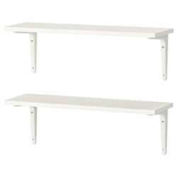 IKEA BURHULT  (ИКЕА БУРХУЛТ)  -  / SIBBHULT Полка настенная комбинация - белый/белый 59x20 см