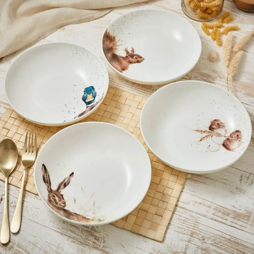 Тарелка для пасты "Забавная фауна. Утка", 22см, RWC WN4341-XB-Duck, Великобритания, Wrendale Designs, Royal Worcester