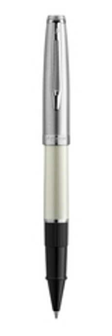 Ручка роллер Waterman  Embleme цвет IVORY CT, цвет чернил: черный