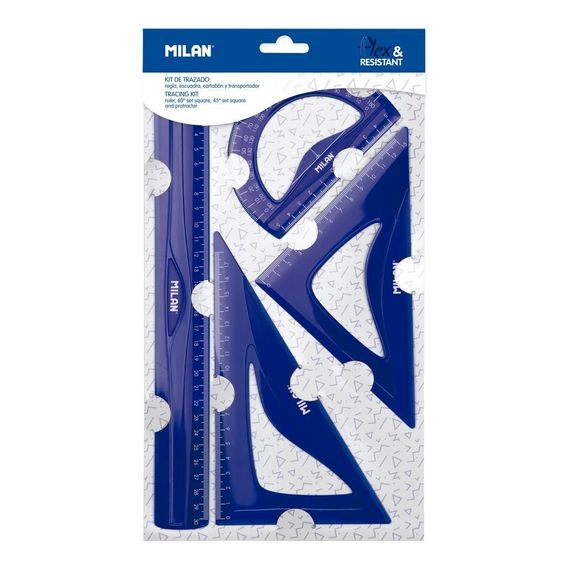 Xətkeş \ линейка\Geometry set 4 pıeces mılan