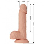 Реалистичный фаллоимитатор с вибрацией Beautiful Catoblepas (14×4,4 см)