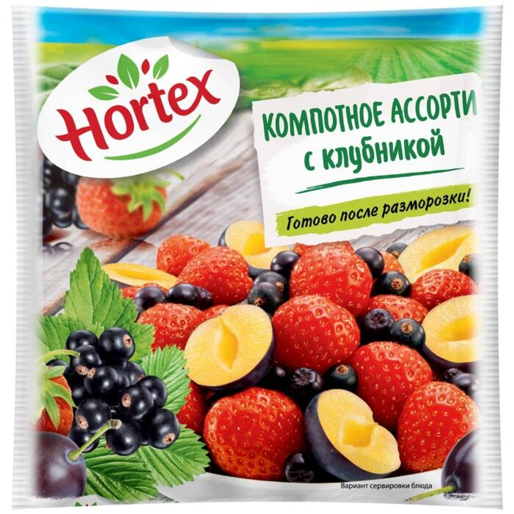 Hortex Компотное Ассорти с Клубникой 300гр