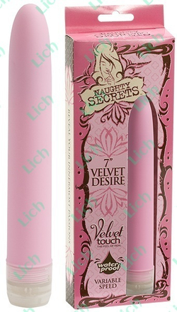 Розовый бархатистый массажер VELVET DESIRE