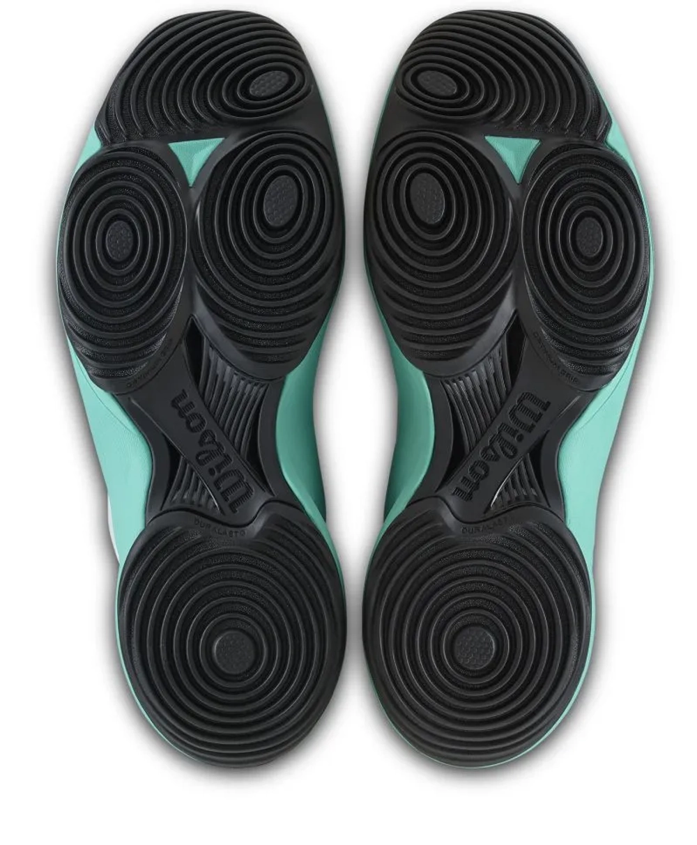 Женские кроссовки для padel Wilson Hurakn Lite - white/turquoise/black