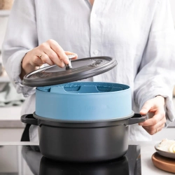 GreenPan Крышка-пароварка 24 см синяя EAN 4894871011298