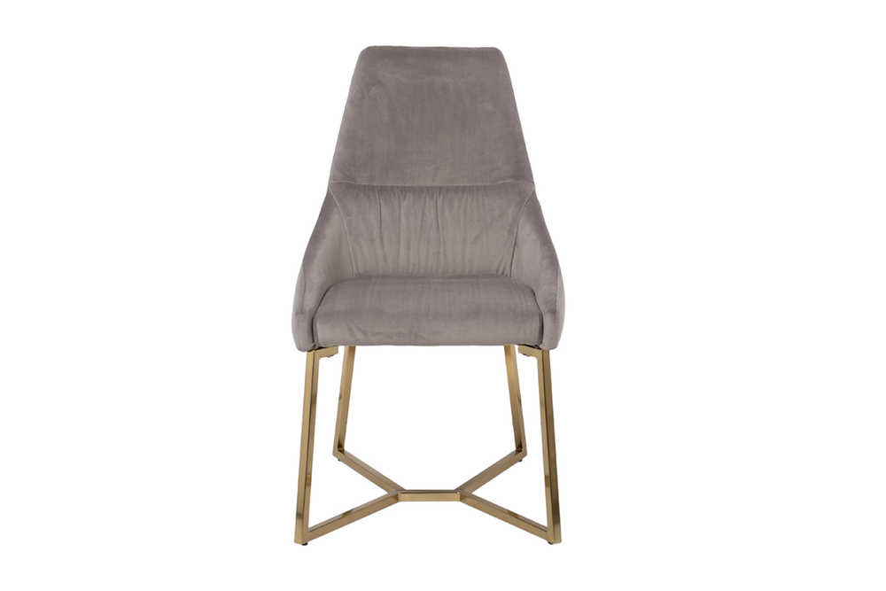 Стул велюровый Garda Decor серый 30C-1185 GRE