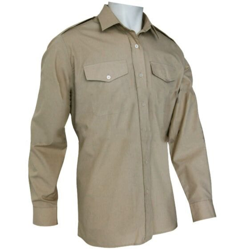 Рубашка полевая British Army Shirt British Field long sleeves STONE used