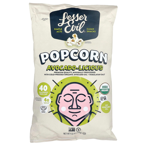 LesserEvil, Popcorn, Avocado-Licious, 4.6 oz (130 g)
