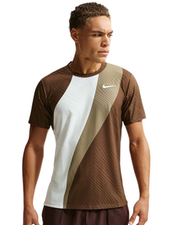 Мужская теннисная футболка Nike Court Slam Dri-FIT ADV - sail/dark hazel/white