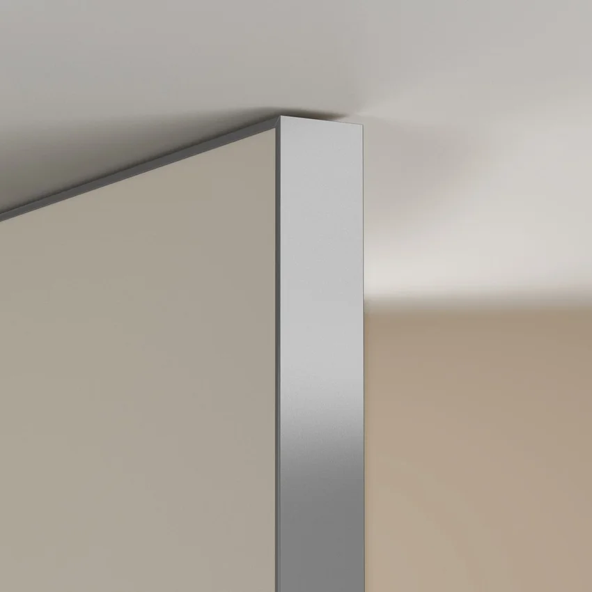Межкомнатная дверь Квалитет К7 орех шоколад с алюминиевой кромкой