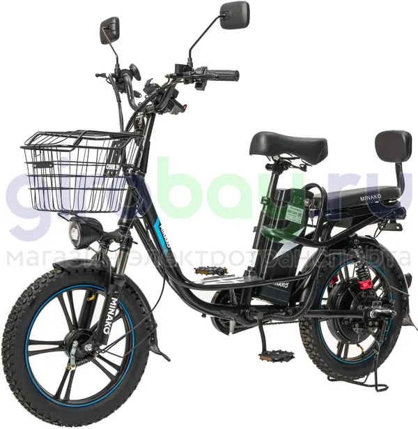 Электровелосипед Minako V.8 PRO Black (60V/13Ah) версия 2026 года фото №1