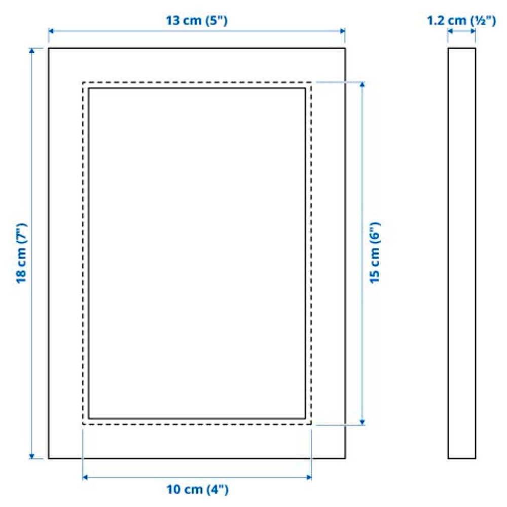 IKEA FISKBO  (ИКЕА ФИСКБО)  -  Рамка - белый 10х15 см