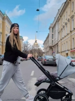 Коляска детская "FLEX GRAND" (2в1) RA072 Green Tea + сумка