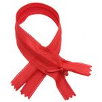 Молния потайная (скрытая) SBS Т3 (3 мм) 1 зам., н/раз., 20 см, S-273, бордовый темн., уп. 50 шт
