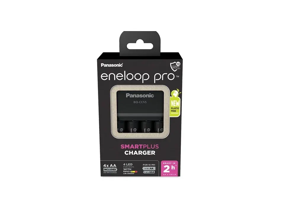 Зарядное устройство Panasonic Eneloop Smart & Quick K-KJ55HCD40E + 4шт АА 2500 mAh