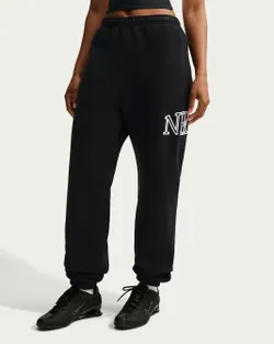Брюки спортивные женские NIKE W NK STDO FLC MW OS LGO CF PNT