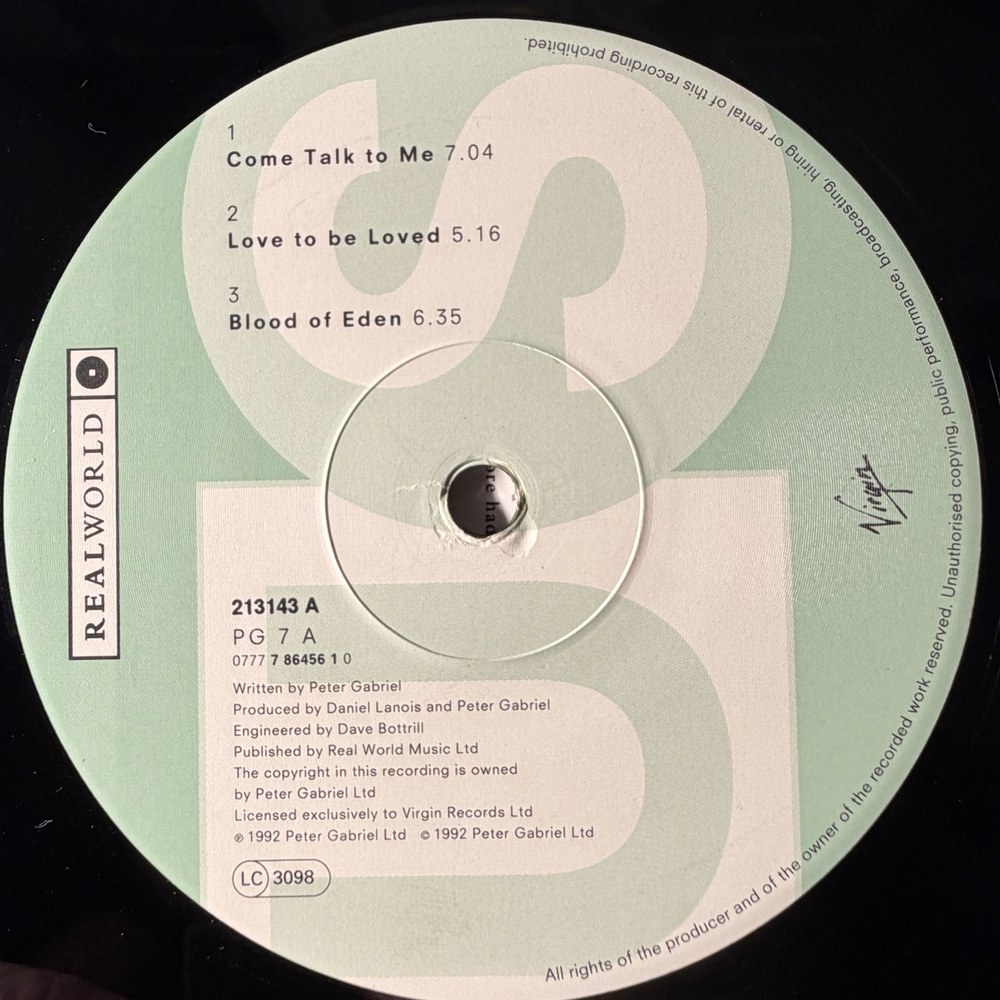 Peter Gabriel - Us 2LP (Европа 1992г.)