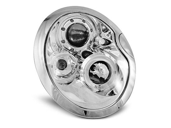 Передние фары angel eyes chrome для Mini Cooper R50 / R53